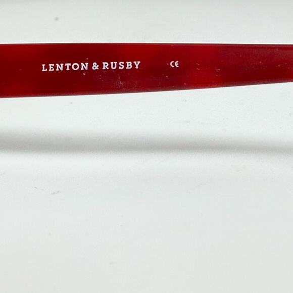 Lenton & Rusby LR5002 512 Red Dark Pink Eyeglasses Frames 50-17 130 H20027 - Picture 6 of 7